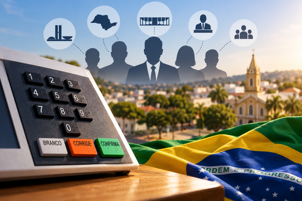 Ilustra&ccedil;&atilde;o digital criada por IA