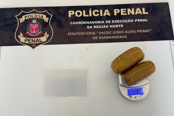 Subst&acirc;ncia an&aacute;loga &agrave; maconha foi localizada com visitante durante hor&aacute;rio de visitas na penitenci&aacute;ria de Avanhandava.