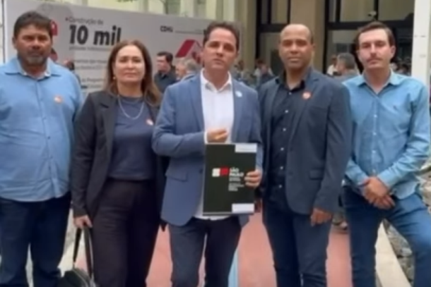 Prefeito Rodrigo e vereadores de Barbosa em S&atilde;o Paulo