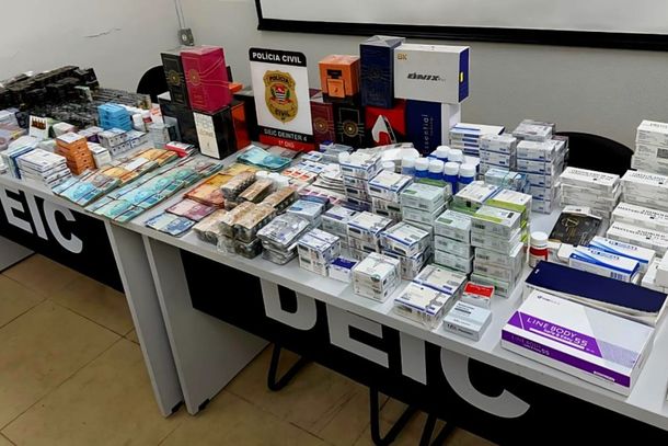A&ccedil;&atilde;o da 1&ordf; DIG/DEIC apreendeu centenas de subst&acirc;ncias de origem estrangeira
