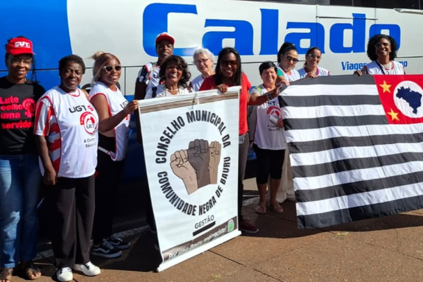 Representantes do sindicato integraram comitiva na Marcha da Classe Trabalhadora, na capital federal