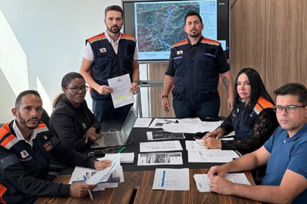 Barragem B1A da EMICON fica no alto da serra