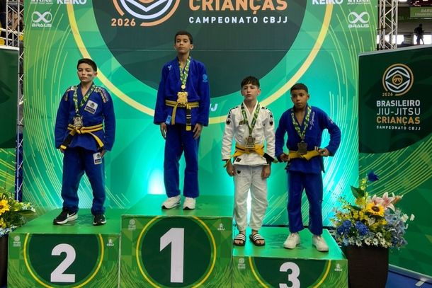 Miguel &eacute; atleta da academia Miguel Bitencourt Jiu-Jitsu