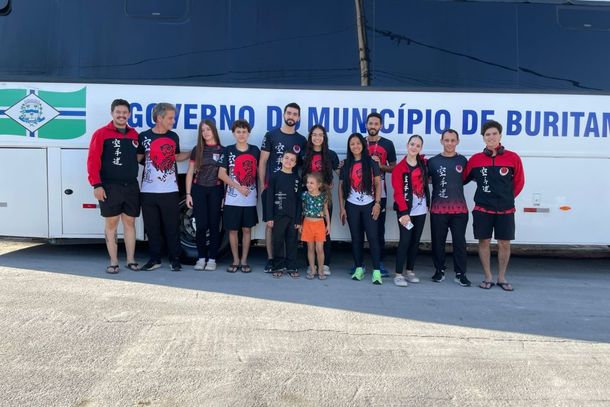 Atletas da Karate Ferraz de Buritama