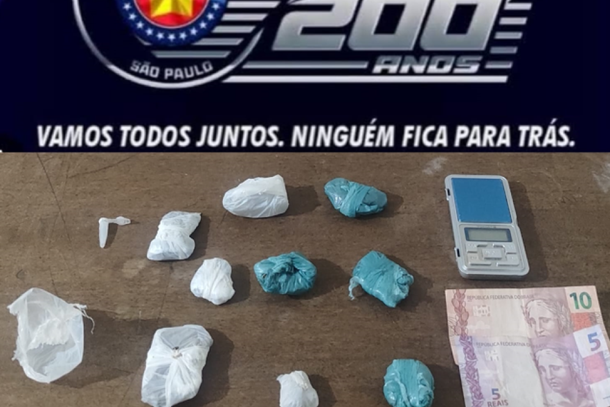 Materiais apreendidos durante a&ccedil;&atilde;o policial