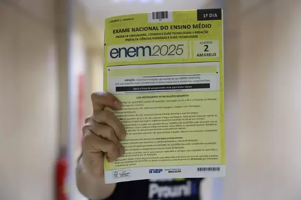 Prova do Enem que foi aplicada em 2025 (Foto: Divulga&ccedil;&atilde;o)