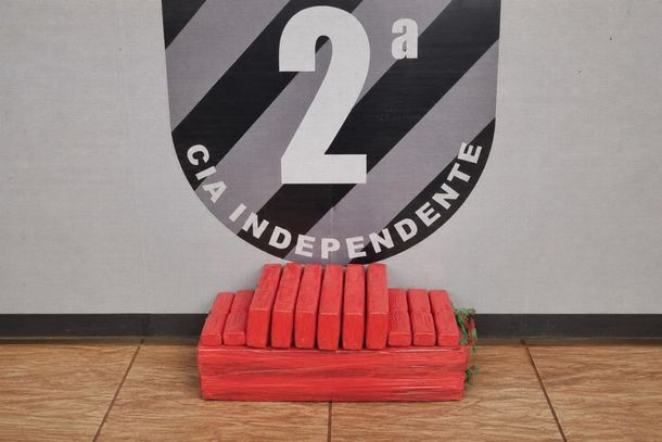 A droga apreendida pela equipe da PM de Caarap&oacute;