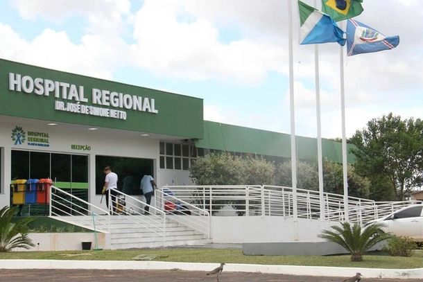 Fachada do Hospital Regional de Ponta Por&atilde;. (Foto: Governo de MS)