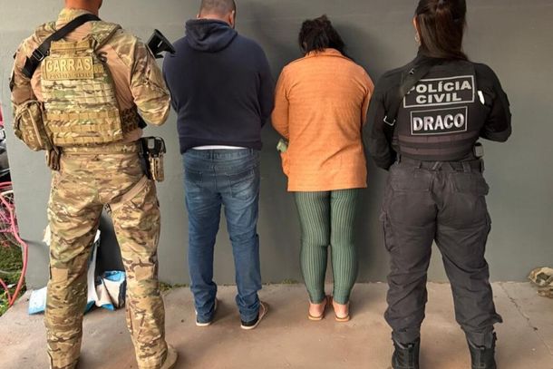 Casal foi preso em Bela Vista, na fronteira de MS, durante opera&ccedil;&atilde;o (Foto: Divulga&ccedil;&atilde;o)