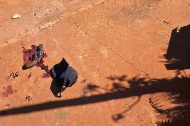 Arma utilizada pelo suspeito. (Foto: Fala Povo Midiamax)