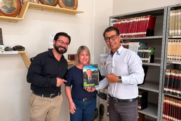 Michel Gil Coronel (E), Zilda Marquezolo e Vaner Matos
