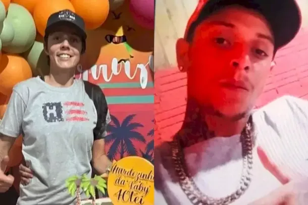 Gyovana e Jhonatan apontaram armas para os policais e foram baleados (Foto: Reprodu&ccedil;&atilde;o)