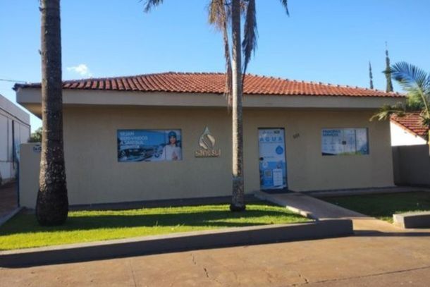 Pr&eacute;dio da unidade da Sanesul em Caarap&oacute;