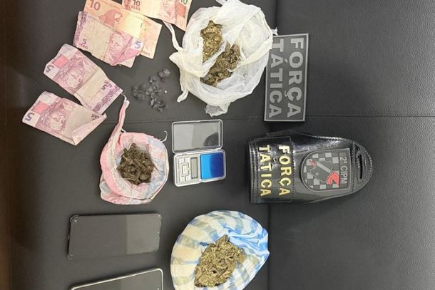 Objetos apreendidos pela equipe da For&ccedil;a T&aacute;tica de Caarap&oacute;