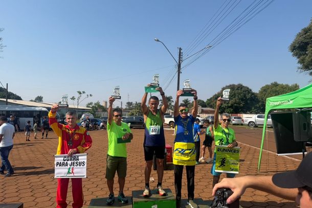 O atleta S&eacute;rgio Andrade Santos &ndash; 1&ordm; lugar na categoria 50 a 59 anos