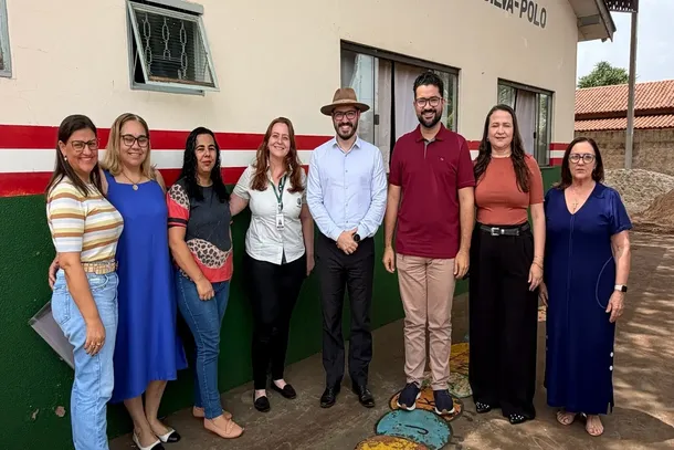 Adecoagro visita CMEI em Nova Am&eacute;rica para conhecer demandas da educa&ccedil;&atilde;o