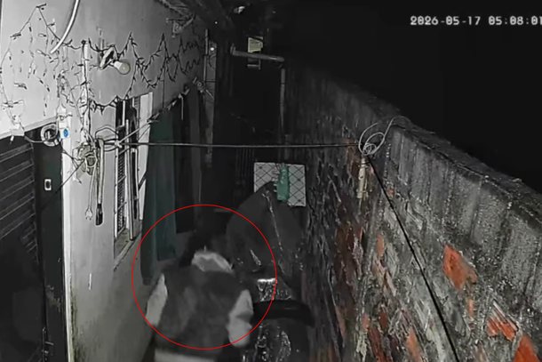 Homem entra em quintal e furta roupas do varal no bairro Vilarejo