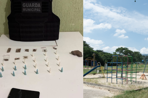 Suspeito reage &agrave; a&ccedil;&atilde;o da Guarda e &eacute; preso com drogas no Parque da Cidade