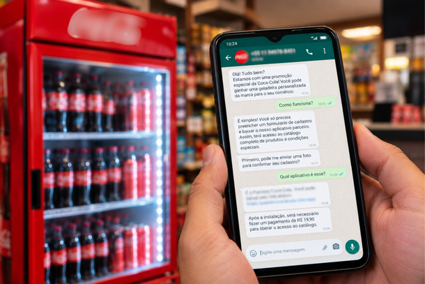  Tem com&eacute;rcio em Cabre&uacute;va? Cuidado com o golpe da geladeira da Coca-Cola
