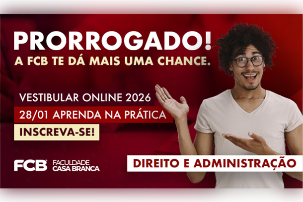 Vestibular online da FCB &eacute; prorrogado e segue com inscri&ccedil;&otilde;es abertas