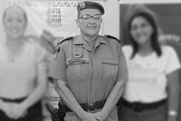 T&eacute;rcia Regina Silva Ara&uacute;jo de 56 anos, 1&ordm; Sargento da PM do Maranh&atilde;o