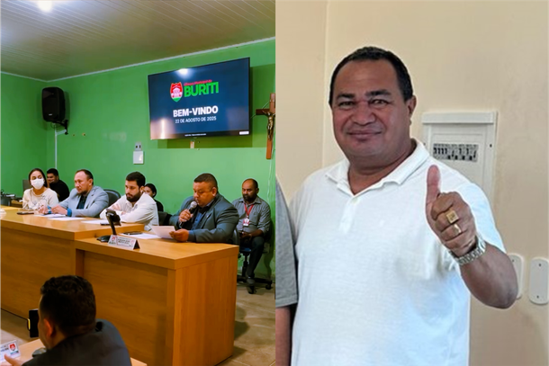 C&acirc;mara de vereadores de Buriti e ex-prefeito Naldo Batista