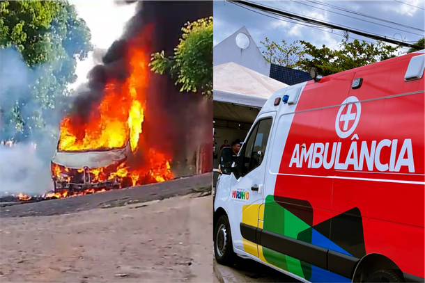 Ambul&acirc;ncia destru&iacute;da em inc&ecirc;ndio, e uma nova recebido pelo munic&iacute;pio de Coelho Neto