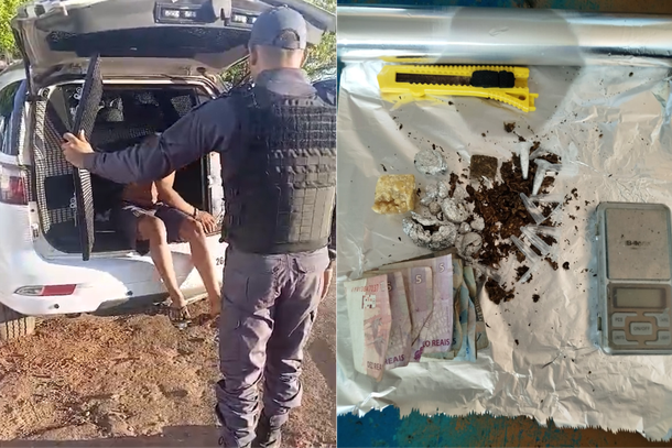 Jovem preso em flagrante no bairro Sarney