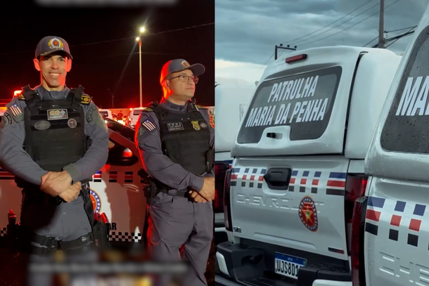 Solenidade de entrega da nova viatura Maria da Penha