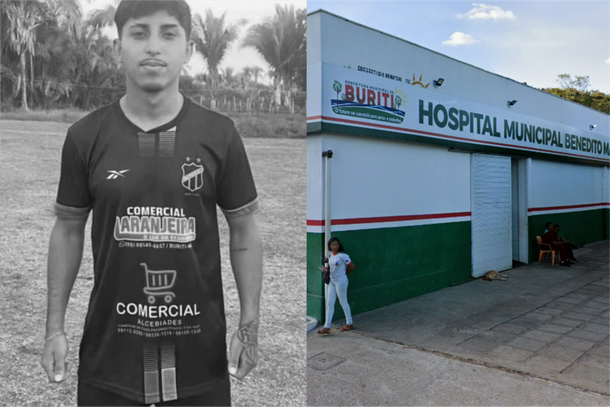 Mathias de Oliveira Silva, de 24 anos, v&iacute;tima de acidente e hospital de Buriti