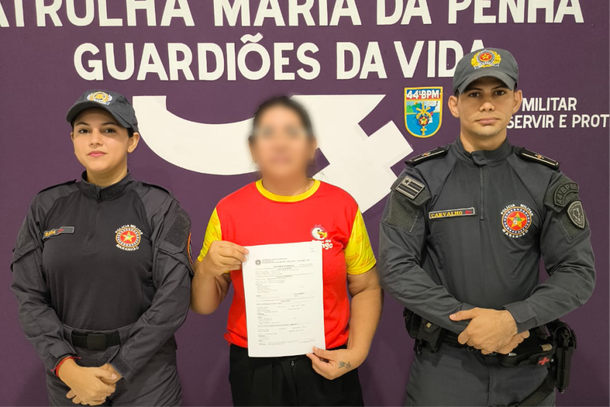 V&iacute;tima em atendimento no 44&ordm; BPM