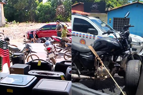 Suspeito de recepta&ccedil;&atilde;o conduzido e moto recuperada