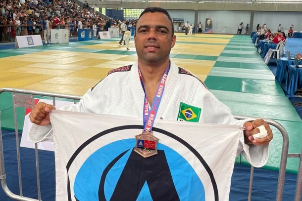 Cabo PM Marcelo Artur se destacou na maior open de jud&ocirc; do Brasil
