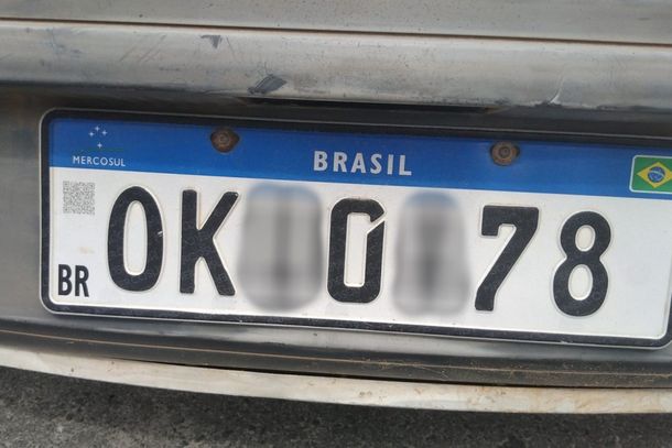 A placa foi perdida em algum trecho entre S&iacute;tio e Centro