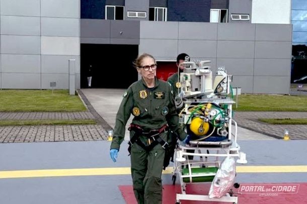 Rec&eacute;m-nascido foi transferido de Umuarama para a Grande Curitiba em opera&ccedil;&atilde;o aerom&eacute;dica integrada.