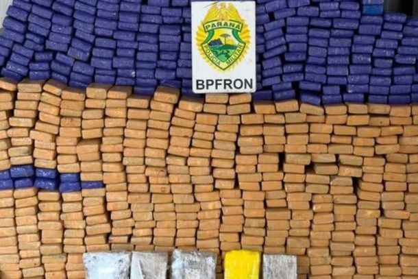 Mais de 550 quilos de maconha, skunk e haxixe foram apreendidos pelo BPFron ap&oacute;s persegui&ccedil;&atilde;o na PR-323, em Ipor&atilde;.