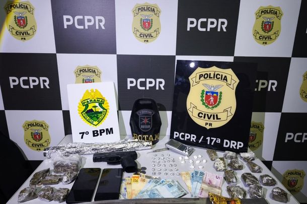 Opera&ccedil;&atilde;o Efeito Domin&oacute; reuniu equipes da ROTAM, BPFron e Pol&iacute;cia Civil em a&ccedil;&atilde;o contra o tr&aacute;fico de drogas em Cruzeiro do Oeste.