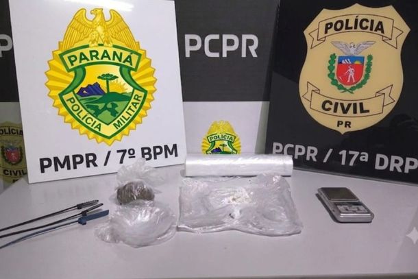 Opera&ccedil;&atilde;o conjunta da Pol&iacute;cia Militar e Pol&iacute;cia Civil terminou com a pris&atilde;o de um jovem de 18 anos e a apreens&atilde;o de drogas e uma balan&ccedil;a de precis&atilde;o em Tapejara.