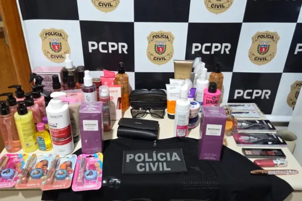 Perfumes, cosm&eacute;ticos e uma camisa reconhecida por v&iacute;timas foram apreendidos durante a Opera&ccedil;&atilde;o Inodoro, em Icara&iacute;ma.