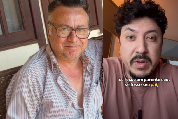 Valentin Ibarrola Mendieta, desaparecido, e o filho Armando. 