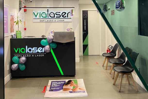 Unidade da Vialaser est&aacute; localizada no Piso G1 do Cataratas JL Shopping, pr&oacute;xima &agrave; lot&eacute;rica.