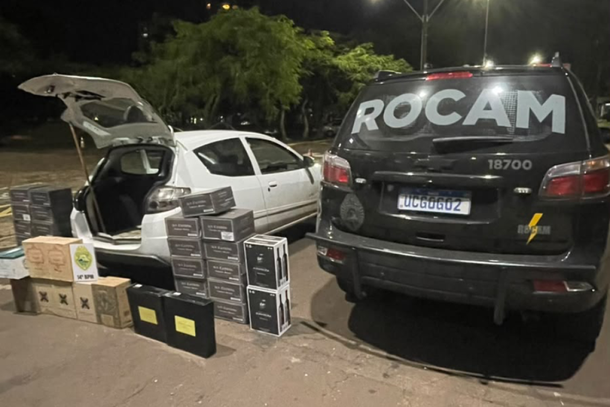 Pol&iacute;cia Militar apreende mais de 200 garrafas de vinho argentino durante abordagem