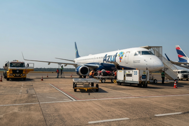 Azul retoma voos diretos de Foz para Recife e Porto Alegre durante o ver&atilde;o