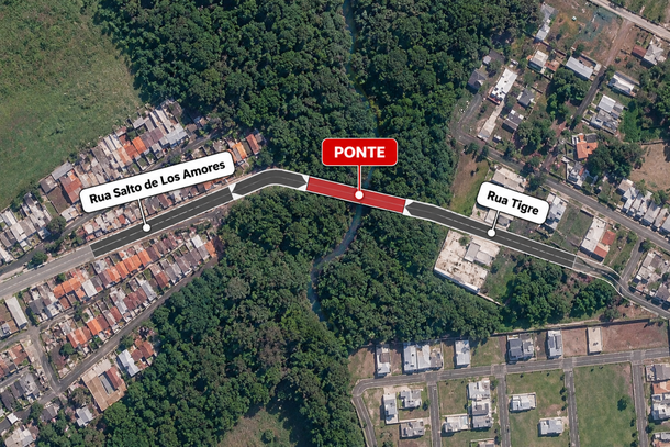 Foz abre licita&ccedil;&atilde;o para construir ponte entre Loteamento Cataratas e bairro Carim&atilde;