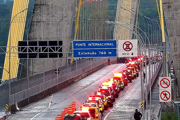 Lan&ccedil;amento da Opera&ccedil;&atilde;o Omnis - Fronteira, realizado nesta quarta-feira (21), na Ponte da Integra&ccedil;&atilde;o.