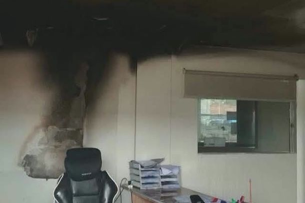 Princ&iacute;pio de inc&ecirc;ndio atinge &aacute;rea da Migra&ccedil;&atilde;o na Ponte da Integra&ccedil;&atilde;o, no Paraguai
