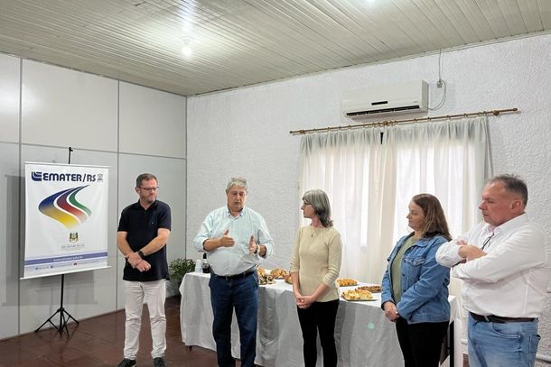 Prefeito Nestor Tissot destacou a parceria entre o poder p&uacute;blico de Gramado e a Emater.