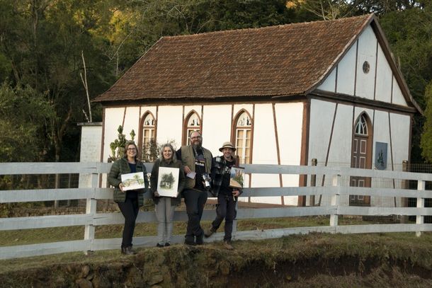 Os artistas Alessandro M&uuml;ller, Gustavo de Marchi, Lana Rosa e S&ocirc;nia Schlee.
