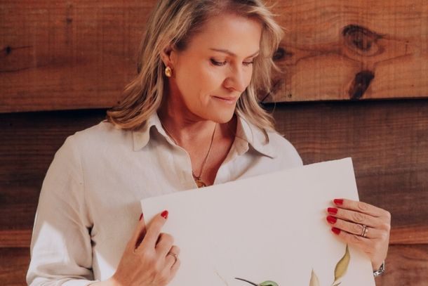 Adriana H&ouml;ppner, artista pl&aacute;stica, pintora e diretora do Grupo H&ouml;ppner.