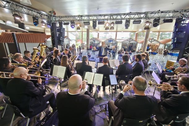 Apresenta&ccedil;&atilde;o da Orquestra de Sopros de Nova Petr&oacute;polis.